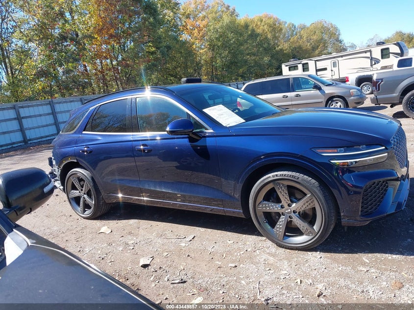 2023 Genesis Gv70 2.5 2.5t Awd Blue Lot 111043449857 Vin KMUMADTB2PU080727
