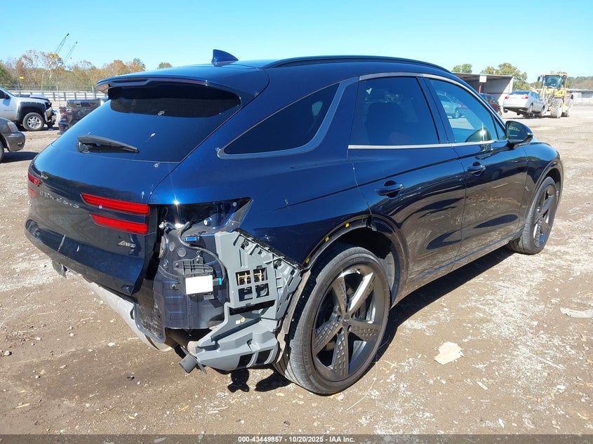 2023 Genesis Gv70 2.5 2.5t Awd Blue Lot 111043449857 Vin KMUMADTB2PU080727