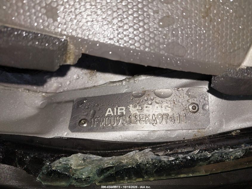 2008 Ford Escape Xlt VIN: 1FMCU93118KA97411 Lot: 43449973