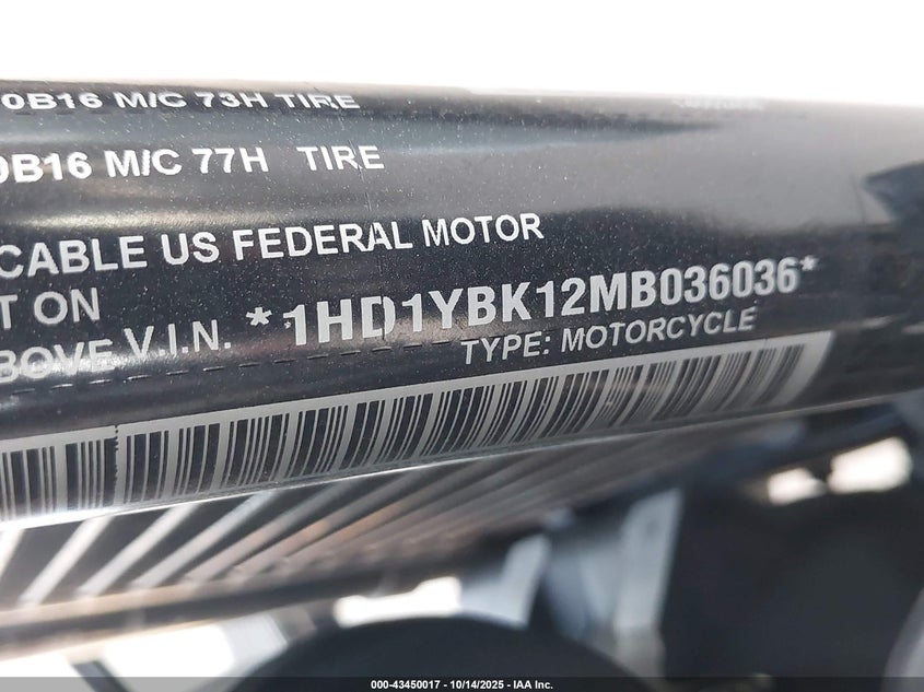 2021 HARLEY-DAVIDSON FLHCS 1HD1YBK12MB036036