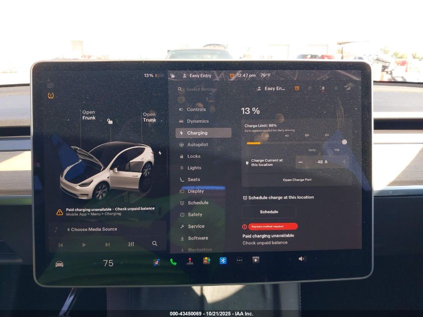 2022 Tesla Model Y Long Range Dual Motor All-Wheel Drive VIN: 7SAYGDEE2NF356956 Lot: 43450069