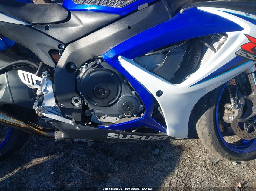 2006 Suzuki Gsx-R600 K6 VIN: JS1GN7DA962103078 Lot: 43450206