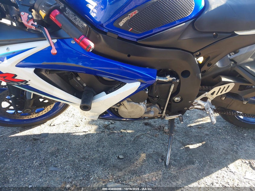 2006 Suzuki Gsx-R600 K6 VIN: JS1GN7DA962103078 Lot: 43450206