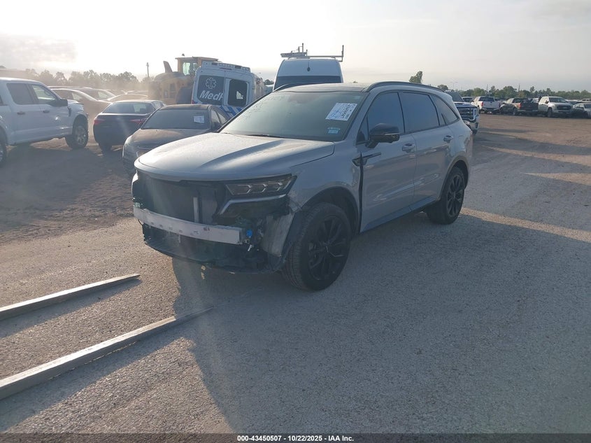Vin: 5xyrk4lf0ng158607, lot: 43945358, kia sorento sx prestige 20222