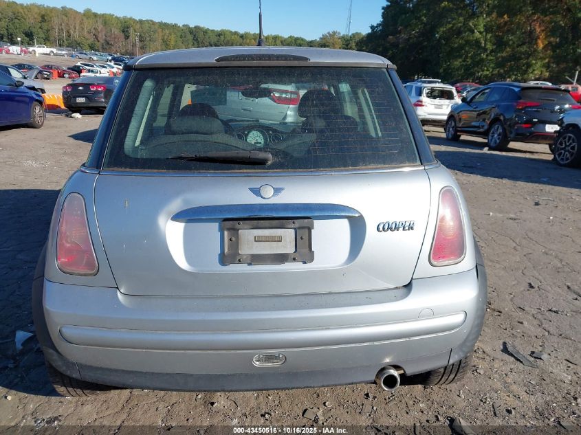 2004 Mini Cooper VIN: WMWRC334X4TJ61813 Lot: 43450516