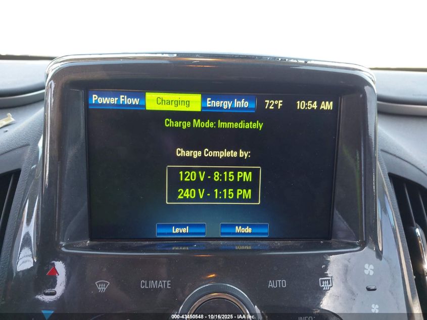 2014 Chevrolet Volt VIN: 1G1RH6E4XEU169188 Lot: 43450548