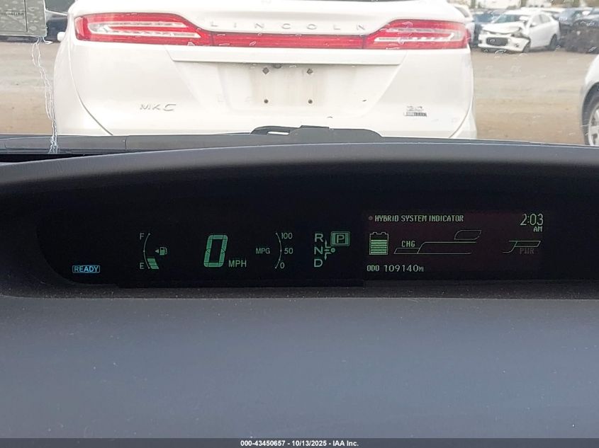 2011 Toyota Prius Two VIN: JTDKN3DUXB1432343 Lot: 43450657