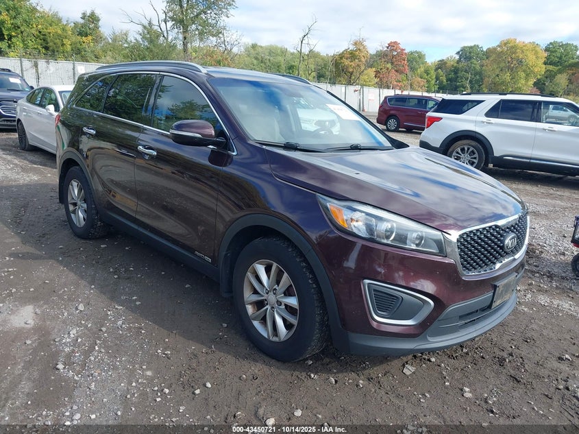 5XYPGDA56GG006773 2016 Kia Sorento 3.3L Lx auction photo 1