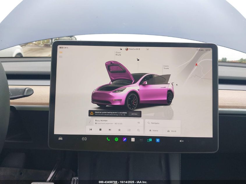 2024 Tesla Model Y Performance Dual Motor All-Wheel Drive VIN: 7SAYGDEF3RA323024 Lot: 43450789