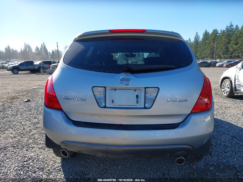 2004 Nissan Murano Se VIN: JN8AZ08W54W329268 Lot: 43450799
