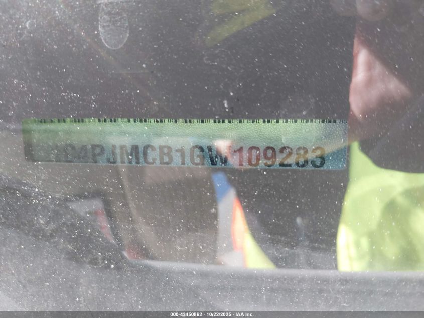 2016 Jeep Cherokee Latitude VIN: 1C4PJMCB1GW109283 Lot: 43450862