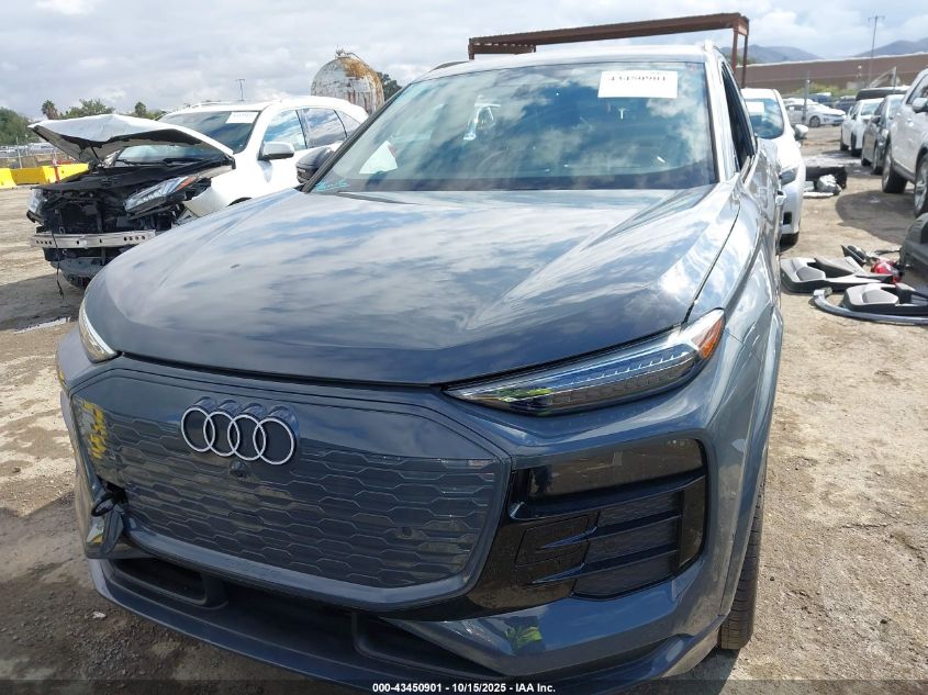 2025 Audi Q6 E-Tron Premium Plus Quattro VIN: WA124BGFXSA026390 Lot: 43450901