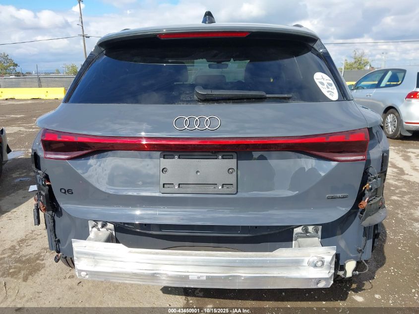 2025 Audi Q6 E-Tron Premium Plus Quattro VIN: WA124BGFXSA026390 Lot: 43450901