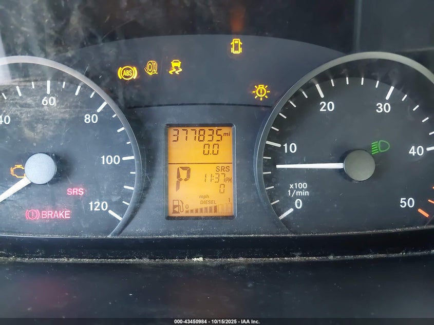 2011 Mercedes-Benz Sprinter 2500 High Roof VIN: WD3PE8CB4B5560308 Lot: 43450984