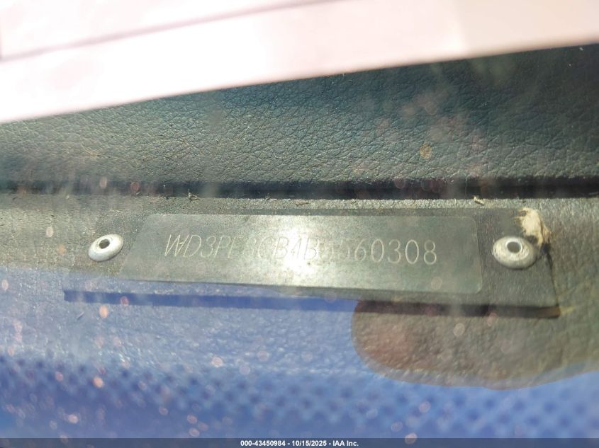 2011 Mercedes-Benz Sprinter 2500 High Roof VIN: WD3PE8CB4B5560308 Lot: 43450984