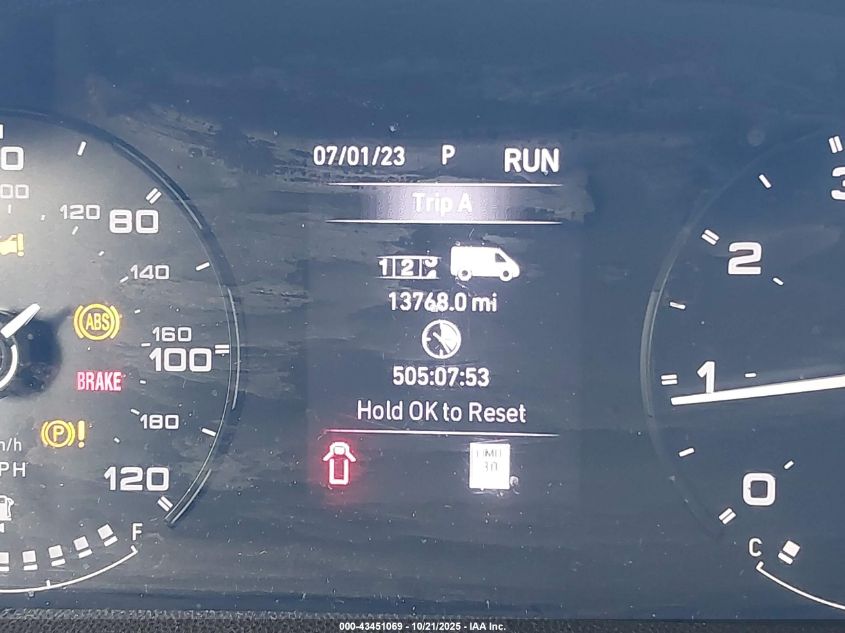 2024 Ram Promaster 2500 Tradesman High Roof 159 Wb W/Pass Seat VIN: 3C6LRVDG6RE108898 Lot: 43451069