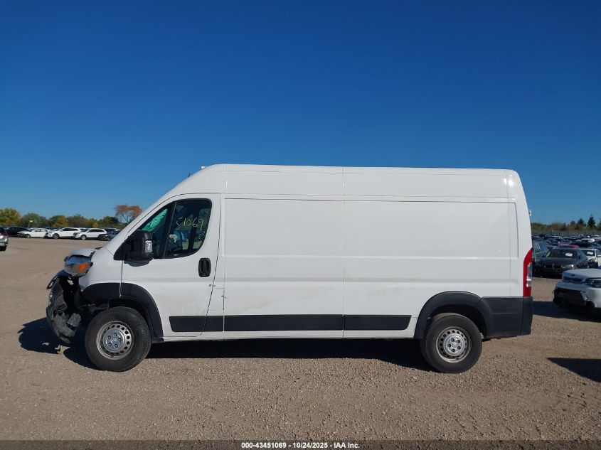 2024 Ram Promaster 2500 Tradesman High Roof 159 Wb W/Pass Seat VIN: 3C6LRVDG6RE108898 Lot: 43451069