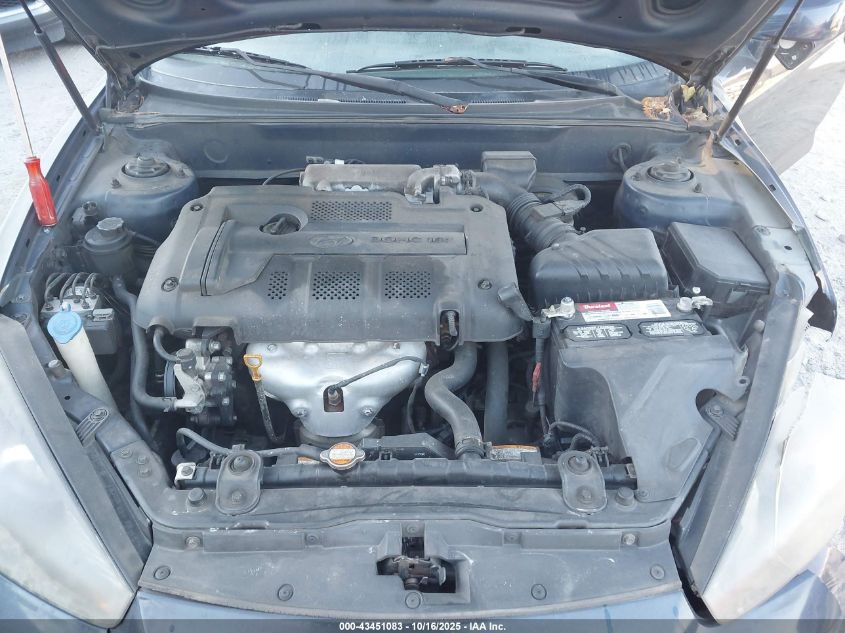 2008 Hyundai Tiburon Gs VIN: KMHHM66D28U294828 Lot: 43451083