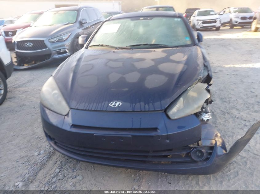 2008 Hyundai Tiburon Gs VIN: KMHHM66D28U294828 Lot: 43451083
