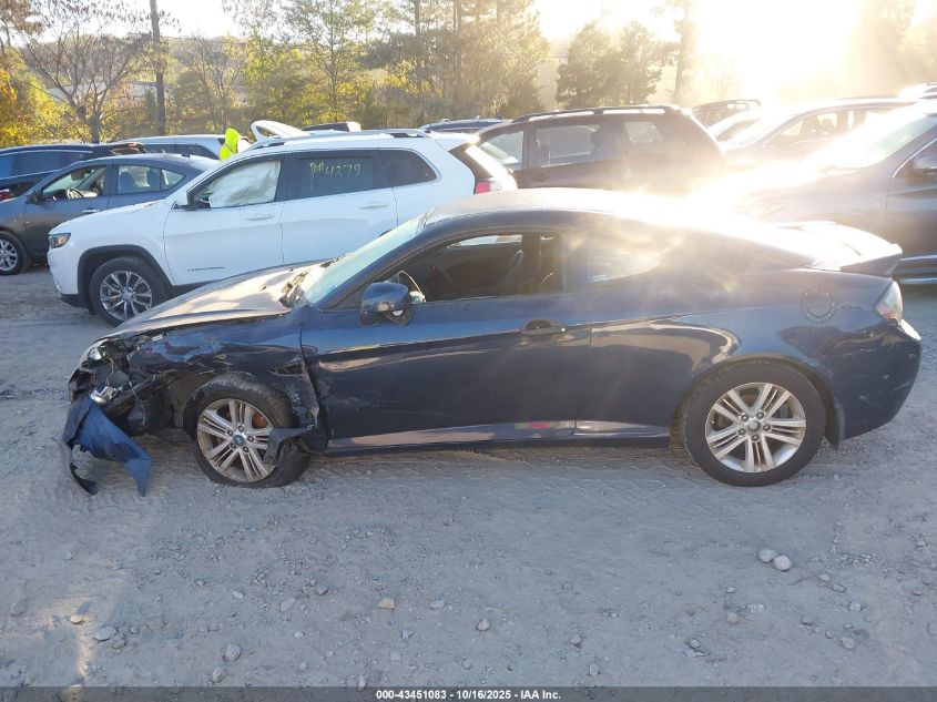 2008 Hyundai Tiburon Gs VIN: KMHHM66D28U294828 Lot: 43451083