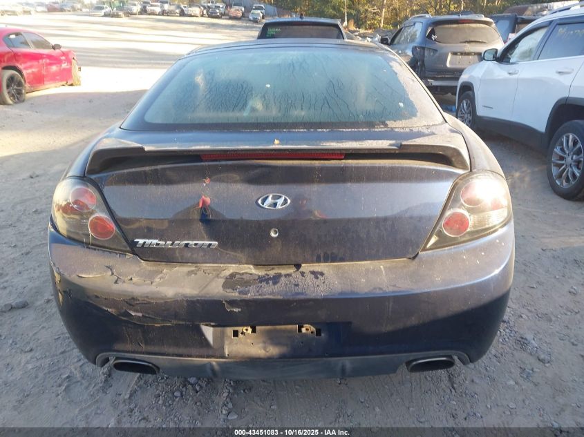 2008 Hyundai Tiburon Gs VIN: KMHHM66D28U294828 Lot: 43451083
