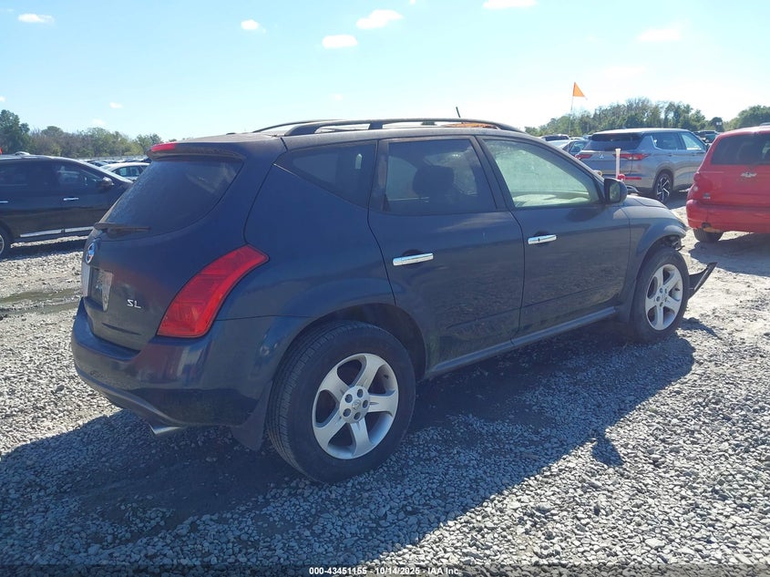 JN8AZ08T55W316723 2005 NISSAN MURANO photo no. 4