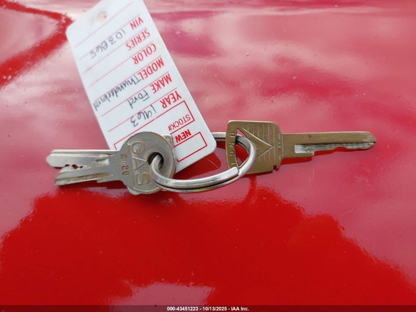 1963 Ford Thunderbird VIN: 3Y83Z103865 Lot: 43451223