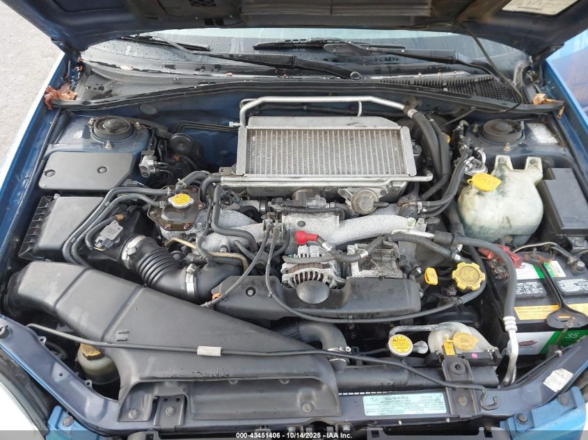 2002 Subaru Impreza Wrx VIN: JF1GG29662G808141 Lot: 43451406