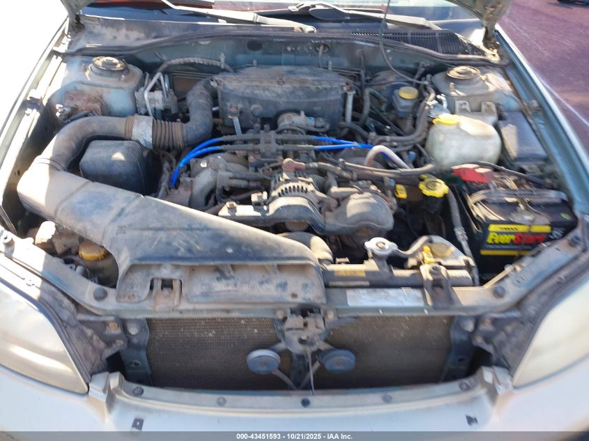 2001 Subaru Outback VIN: 4S3BH675X17630316 Lot: 43451593