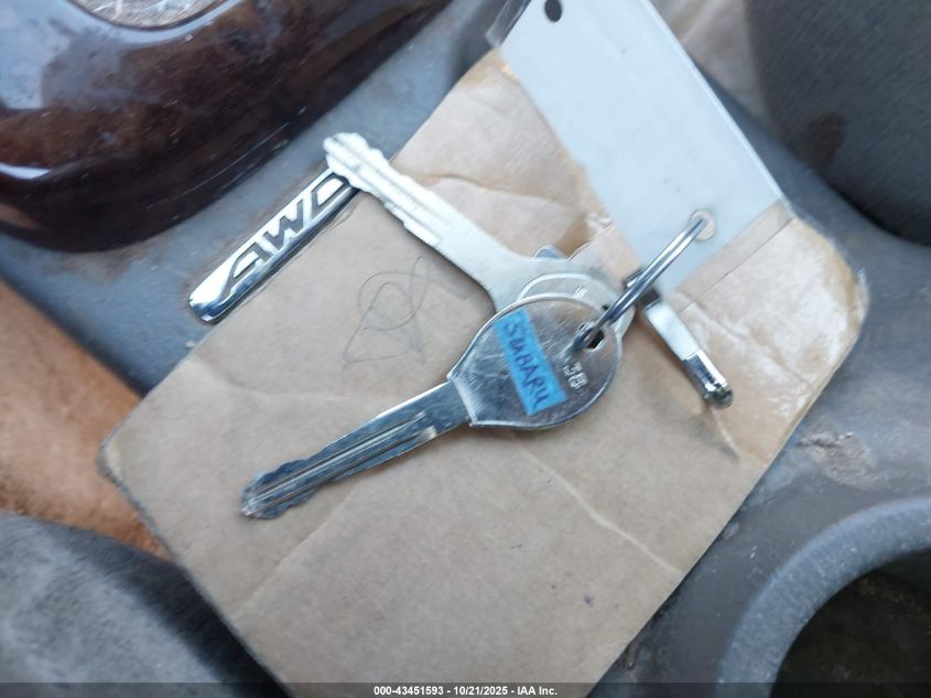 2001 Subaru Outback VIN: 4S3BH675X17630316 Lot: 43451593