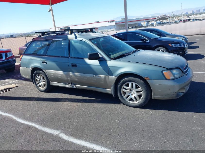 2001 Subaru Outback VIN: 4S3BH675X17630316 Lot: 43451593