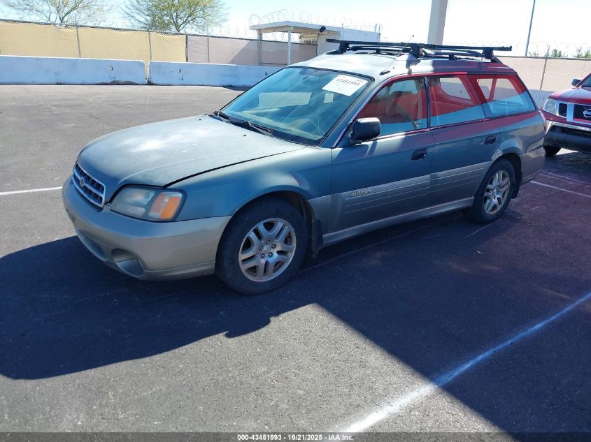 2001 Subaru Outback VIN: 4S3BH675X17630316 Lot: 43451593