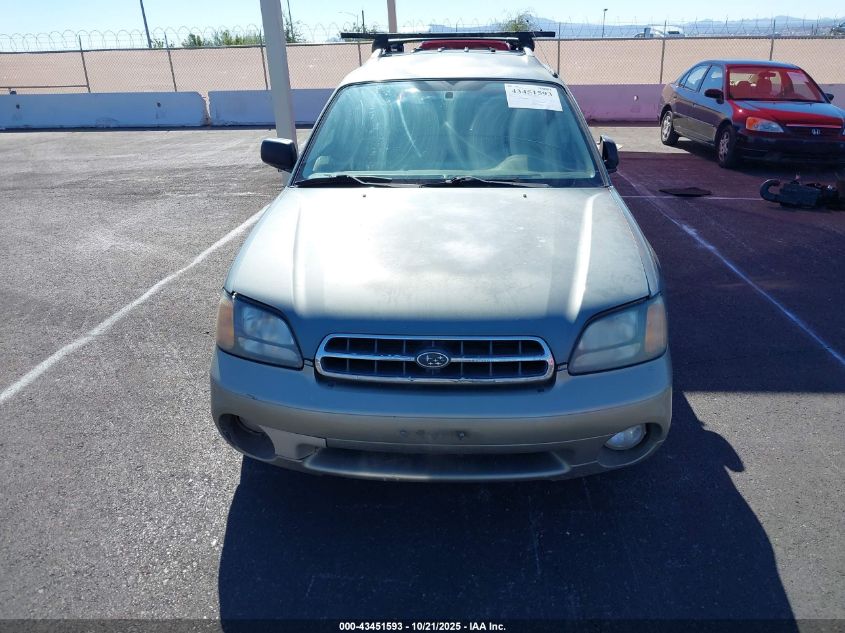 2001 Subaru Outback VIN: 4S3BH675X17630316 Lot: 43451593