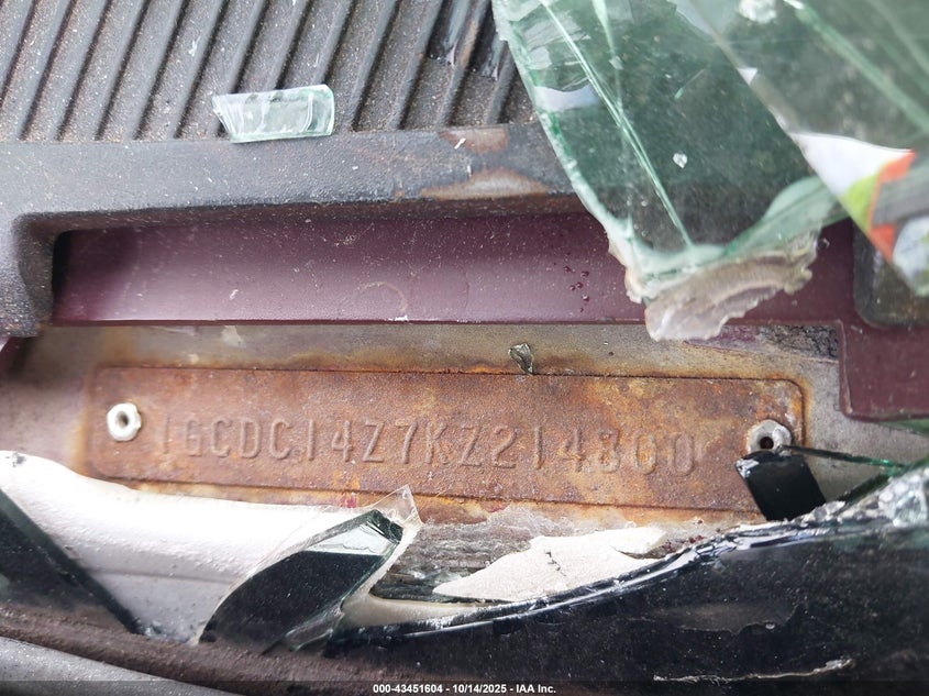 1GCDC14Z7KZ214800 1989 CHEVROLET GMT-400 photo no. 9