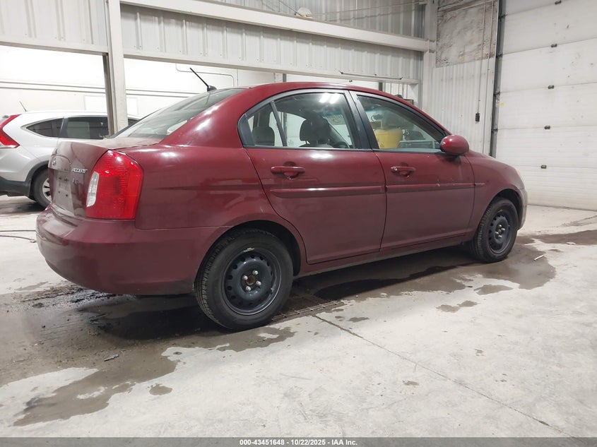 KMHCN46C89U319350 2009 HYUNDAI ACCENT photo no. 4