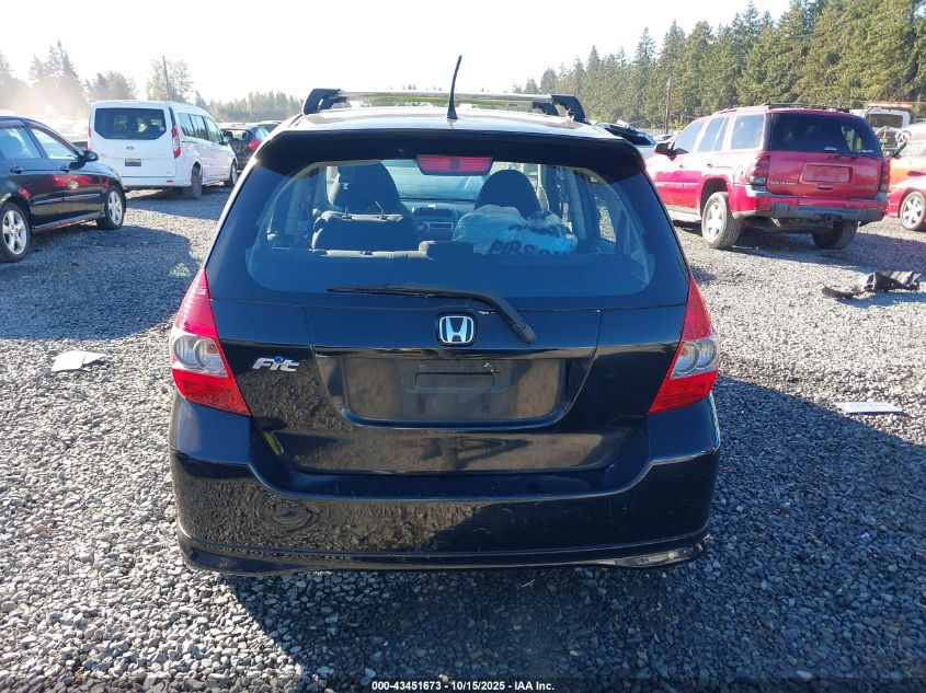 2008 Honda Fit Sport VIN: JHMGD38668S040594 Lot: 43451673