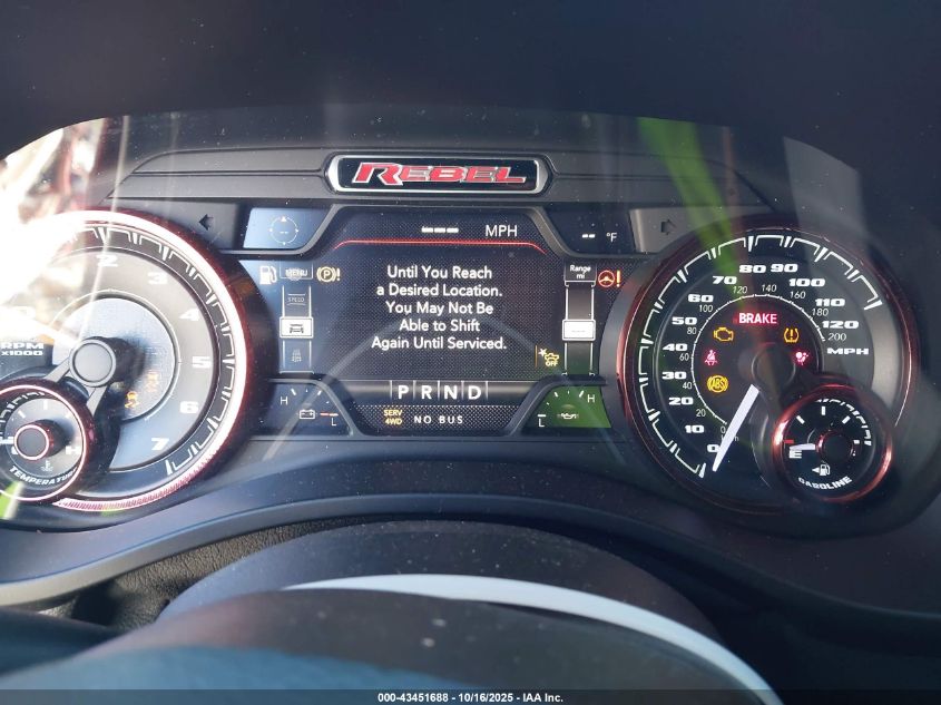 2021 Ram 1500 Rebel 4X4 5'7 Box VIN: 1C6SRFLT3MN525867 Lot: 43451688