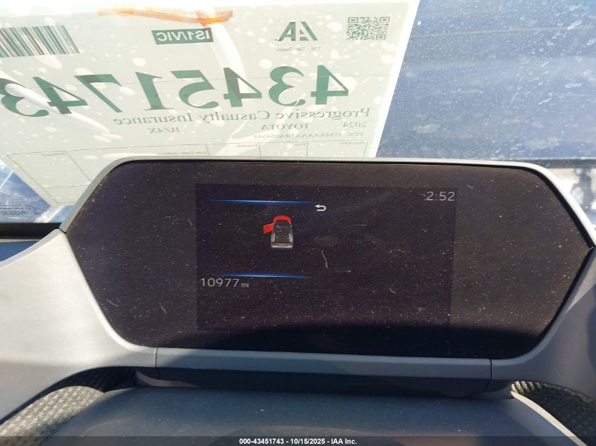 2024 Toyota Bz4X Xle VIN: JTMAAAAA5RA054545 Lot: 43451743