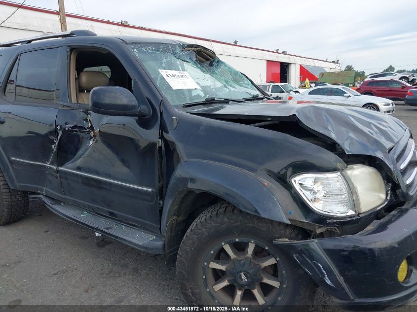 2001 Toyota Sequoia Limited V8 VIN: 5TDBT48A11S043894 Lot: 43451872