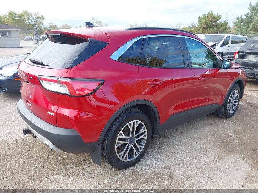 2020 Ford Escape 2.0 Sel Red Lot 111043452020 Vin 1FMCU9H96LUB29068