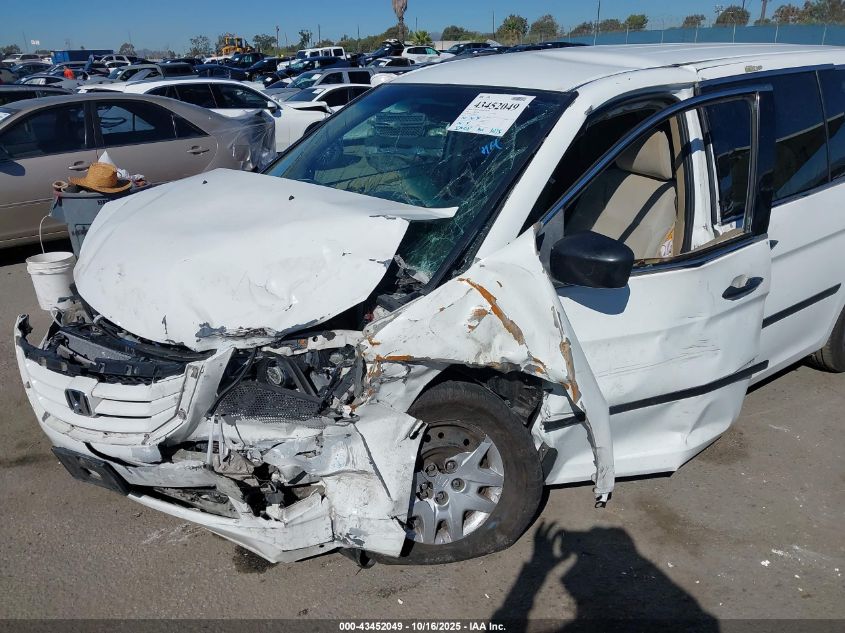 2009 Honda Odyssey Lx VIN: 5FNRL38259B034519 Lot: 43452049