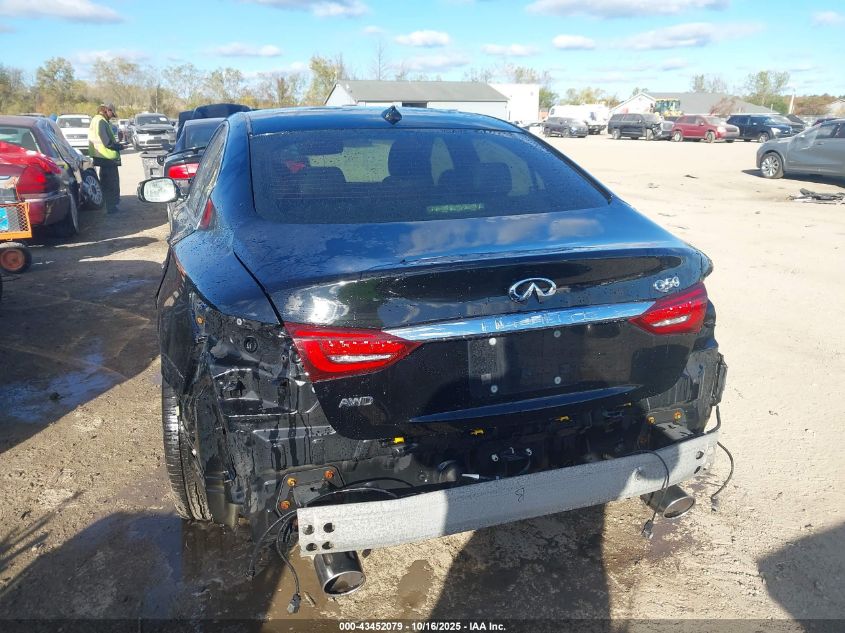 2021 Infiniti Q50 Sensory Awd VIN: JN1EV7CR8MM750015 Lot: 43452079