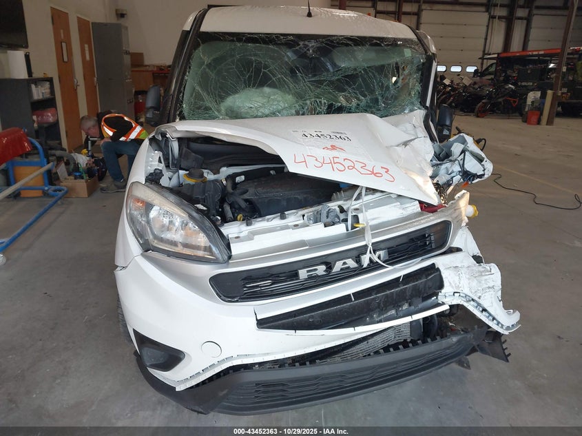 2022 Ram Promaster City Cargo Van VIN: ZFBHRFAB8N6W54277 Lot: 43452363