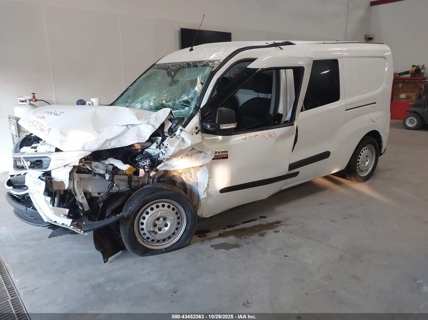 Vin: zfbhrfab8n6w54277, lot: 43947215, ram promaster city cargo van 20222