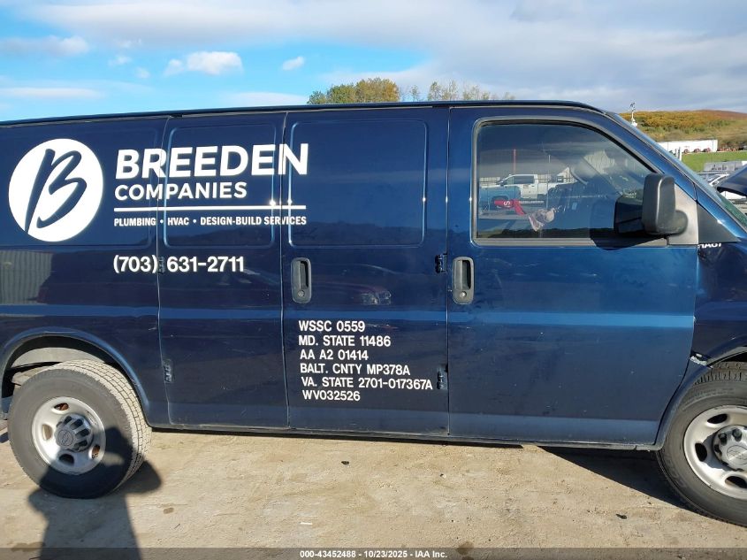 2020 Chevrolet Express Cargo Rwd 2500 Regular Wheelbase Wt VIN: 1GCWGAFP6L1154579 Lot: 43452488