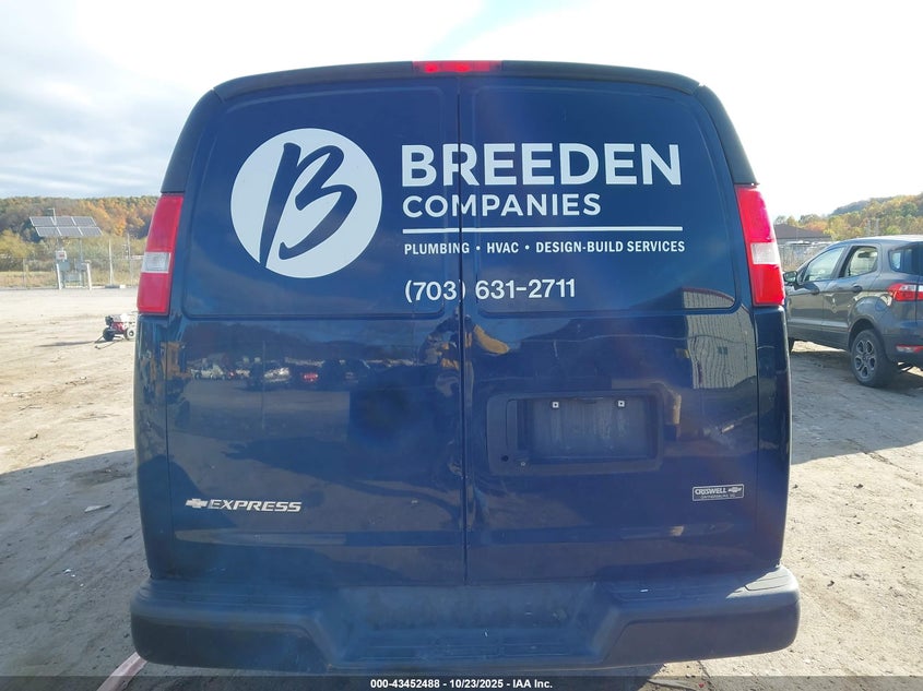 2020 Chevrolet Express Cargo Rwd 2500 Regular Wheelbase Wt VIN: 1GCWGAFP6L1154579 Lot: 43452488