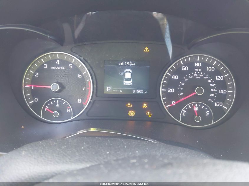 2019 Kia Optima S VIN: 5XXGT4L38KG373596 Lot: 43452592