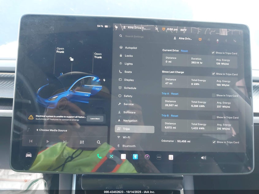 2018 Tesla Model 3 Long Range/Mid Range VIN: 5YJ3E1EA1JF004308 Lot: 43452623