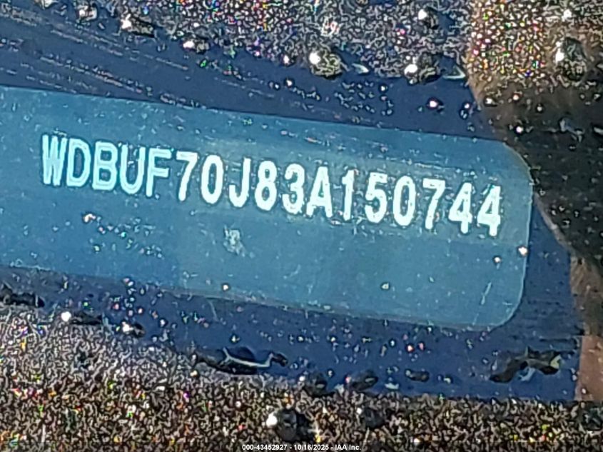 2003 Mercedes-Benz E 500 VIN: WDBUF70J83A150744 Lot: 43452927