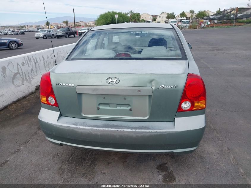 2004 Hyundai Accent Gl VIN: KMHCG45CX4U551209 Lot: 43453202